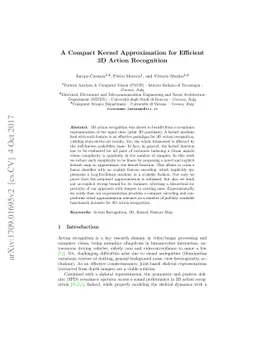 A Compact Kernel Approximation for 3D Action Recognition