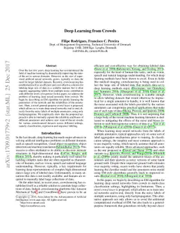 Deep learning from crowds