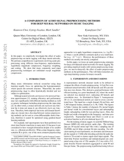 A Comparison of Audio Signal Preprocessing Methods for Deep Neural
  Networks on Music Tagging