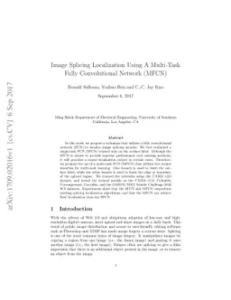 Image Splicing Localization Using A Multi-Task Fully Convolutional
  Network (MFCN)