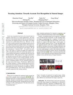 Focusing Attention: Towards Accurate Text Recognition in Natural Images