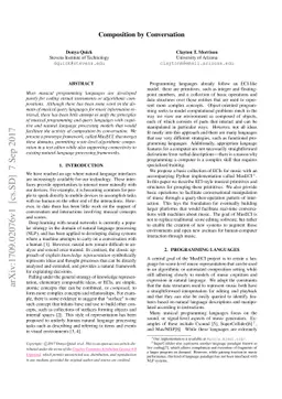 Composition by Conversation