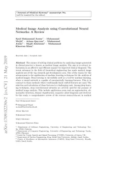 Medical Image Analysis using Convolutional Neural Networks: A Review