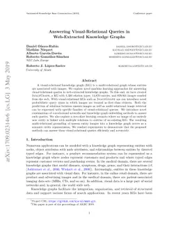 Answering Visual-Relational Queries in Web-Extracted Knowledge Graphs