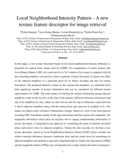 Local Neighborhood Intensity Pattern: A new texture feature descriptor
  for image retrieval