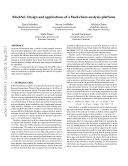 BlockSci: Design and applications of a blockchain analysis platform