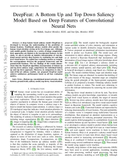 DeepFeat: A Bottom Up and Top Down Saliency Model Based on Deep Features
  of Convolutional Neural Nets