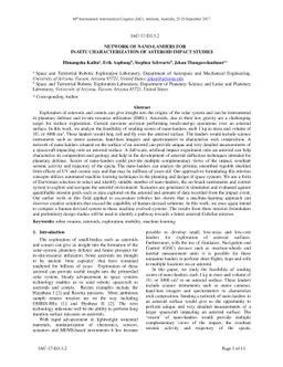 Network of Nano-Landers for In-Situ Characterization of Asteroid Impact
  Studies