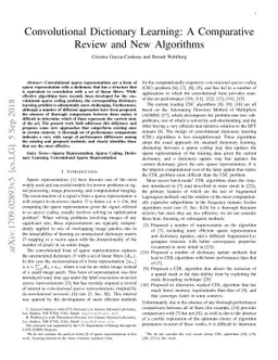 Convolutional Dictionary Learning: A Comparative Review and New
  Algorithms