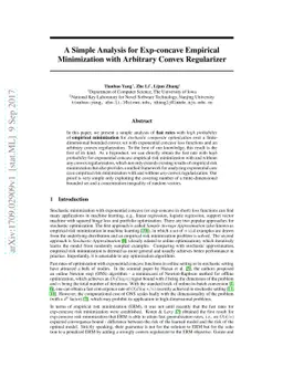 A Simple Analysis for Exp-concave Empirical Minimization with Arbitrary
  Convex Regularizer