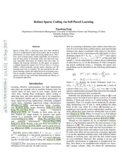 Robust Sparse Coding via Self-Paced Learning