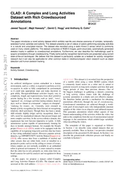 CLAD: A Complex and Long Activities Dataset with Rich Crowdsourced
  Annotations