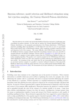 Bayesian inference, model selection and likelihood estimation using fast
  rejection sampling: the Conway-Maxwell-Poisson distribution