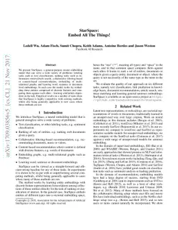 StarSpace: Embed All The Things!