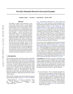 Provably Minimally-Distorted Adversarial Examples