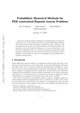 Probabilistic Numerical Methods for PDE-constrained Bayesian Inverse
  Problems