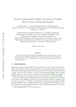 Piecewise Deterministic Markov Processes for Scalable Monte Carlo on
  Restricted Domains