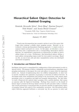 Hierarchical Salient Object Detection for Assisted Grasping
