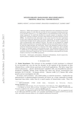 Multivariate Hadamard self-similarity: testing fractal connectivity