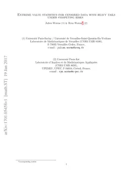 Extreme value statistics for censored data with heavy tails under
  competing risks