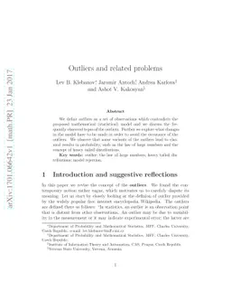 Outliers and related problems