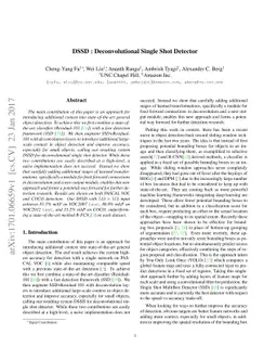 DSSD : Deconvolutional Single Shot Detector