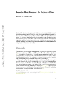 Learning Light Transport the Reinforced Way