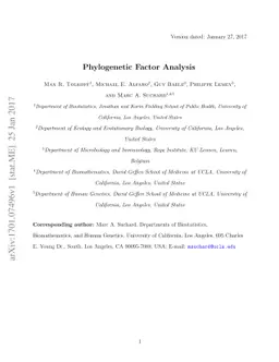 Phylogenetic Factor Analysis