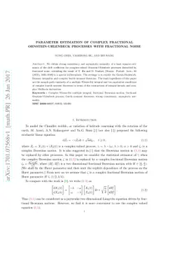 Parameter Estimation of Complex Fractional Ornstein-Uhlenbeck Processes
  with Fractional Noise