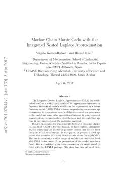 Markov Chain Monte Carlo with the Integrated Nested Laplace
  Approximation