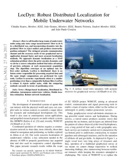 LocDyn: Robust Distributed Localization for Mobile Underwater Networks