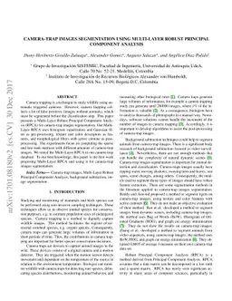 Camera-trap images segmentation using multi-layer robust principal
  component analysis