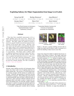 Exploiting saliency for object segmentation from image level labels