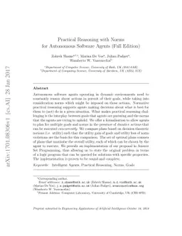 Practical Reasoning with Norms for Autonomous Software Agents (Full
  Edition)