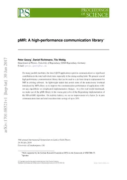pMR: A high-performance communication library