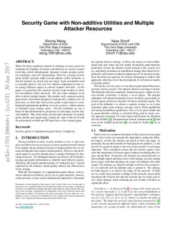 Security Game with Non-additive Utilities and Multiple Attacker
  Resources