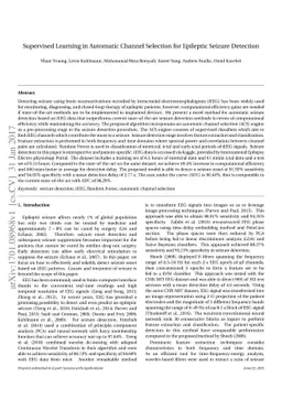 Supervised Learning in Automatic Channel Selection for Epileptic Seizure
  Detection