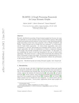 BLADYG: A Graph Processing Framework for Large Dynamic Graphs