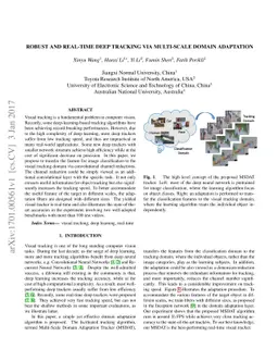 Robust and Real-time Deep Tracking Via Multi-Scale Domain Adaptation