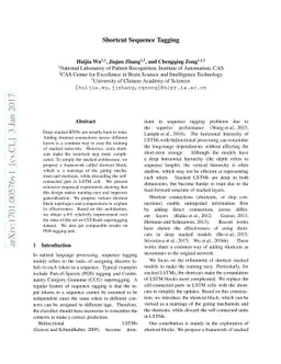 Shortcut Sequence Tagging