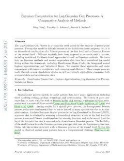 Bayesian Computation for Log-Gaussian Cox Processes--A Comparative
  Analysis of Methods
