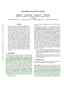 Demystifying Neural Style Transfer