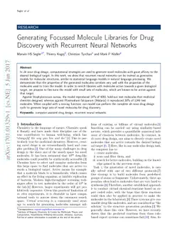 Generating Focussed Molecule Libraries for Drug Discovery with Recurrent
  Neural Networks