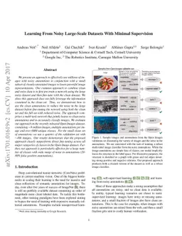 Learning From Noisy Large-Scale Datasets With Minimal Supervision