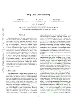 Deep Class Aware Denoising