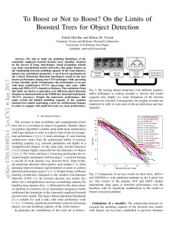 To Boost or Not to Boost? On the Limits of Boosted Trees for Object
  Detection