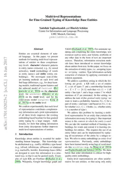 Multi-level Representations for Fine-Grained Typing of Knowledge Base
  Entities