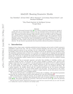 AdaGAN: Boosting Generative Models