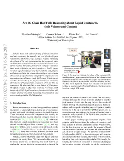 See the Glass Half Full: Reasoning about Liquid Containers, their Volume
  and Content
