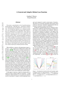 A General and Adaptive Robust Loss Function